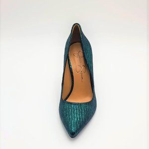 Jessica Simpson Cassani  Metallic Green Rastrillo.